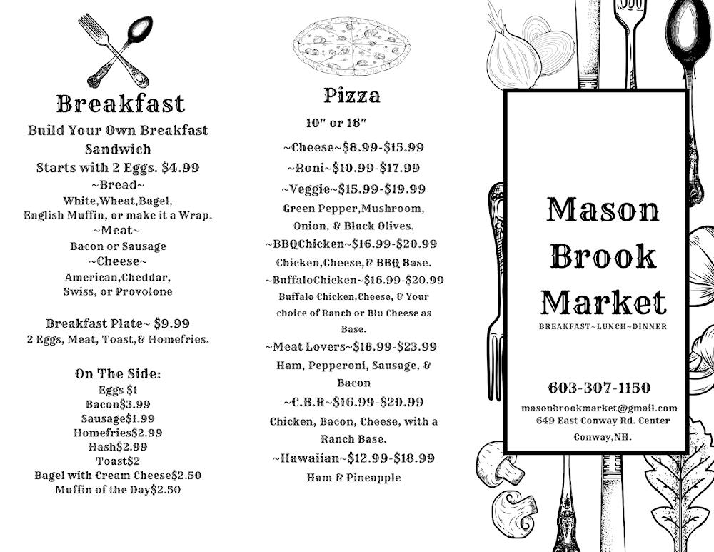 Mason Brook Market Menu image 1